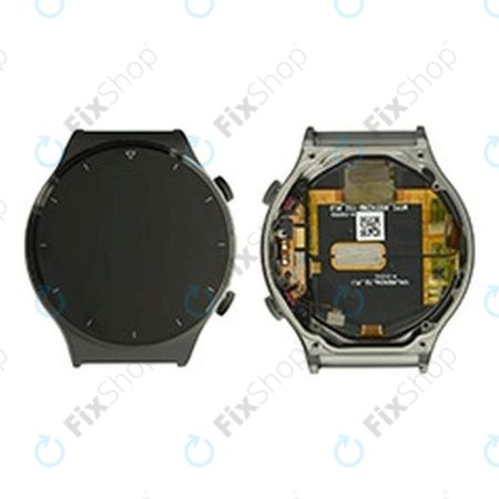 Huawei Watch GT 2 Pro Vidar-B19 - LCD zaslon + steklo na dotik + okvir (Night Black) - 02353VUA Genuine Service Pack