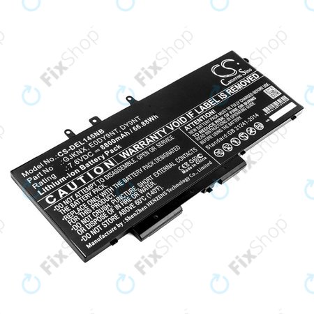 Baterija za Dell Latitude 14 5490, Latitude 14 5491, 8800mAh, Li-Ion, 7.6V, 00JWGP, HQ