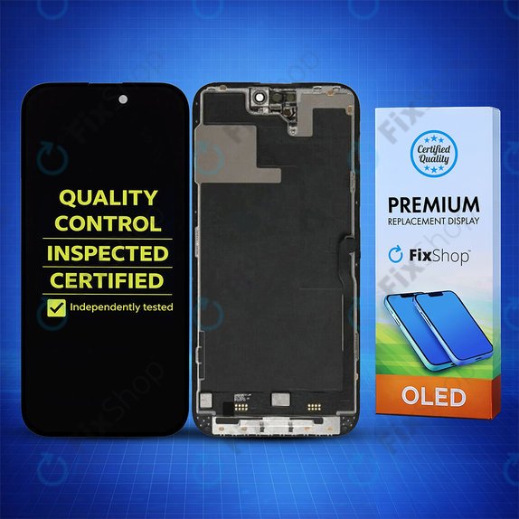 Apple iPhone 14 Pro - LCD zaslon + steklo na dotik + okvir Hard OLED FixPremium