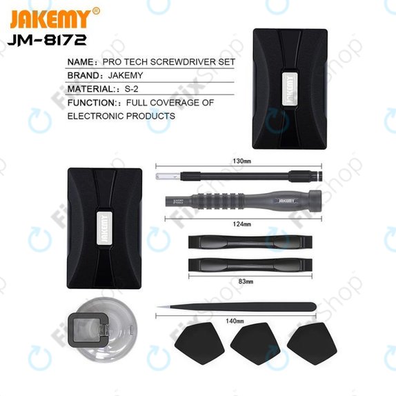 Jakemy JM-8172 - Komplet servisnega orodja za servis elektronike 73 v 1
