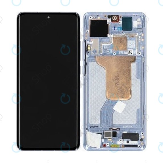 Xiaomi 12, 12X - LCD zaslon + steklo na dotik + okvir (Blue) - 5600040L3A00, 56000400L300 Genuine Service Pack
