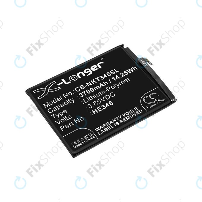 Baterija za Nokia 7 Plus, 3700mAh, Li-Pol, 3.85 V, HE346, HQ