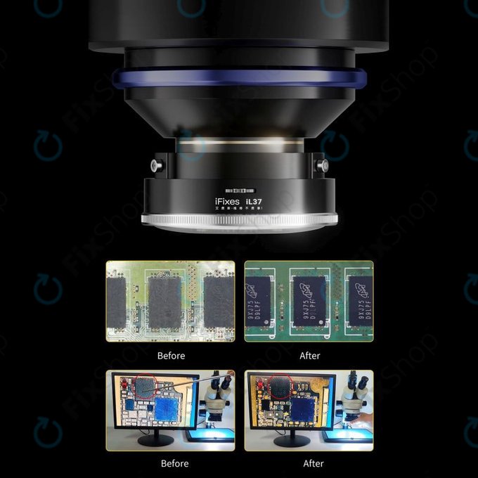 iFixes iL37 - Polarizirano LED mikroskopsko obroba svetlobe