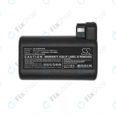 AEG RX-series, Electrolux E, P-series - Baterija S91-0400410-SU2, OSBP72LI, OSBP72LI25 Li-Ion 7.2V 3400mAh HQ