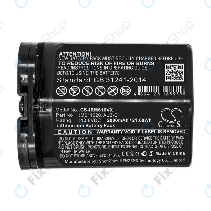 iRobot Braava jet m6 - Baterija ALB-C, M611020 Li-Ion 10.8V 2000mAh HQ