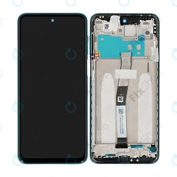 Xiaomi Redmi Note 9 Pro - LCD zaslon + steklo na dotik + okvir (Tropical Green) - 560004J6B200 Genuine Service Pack
