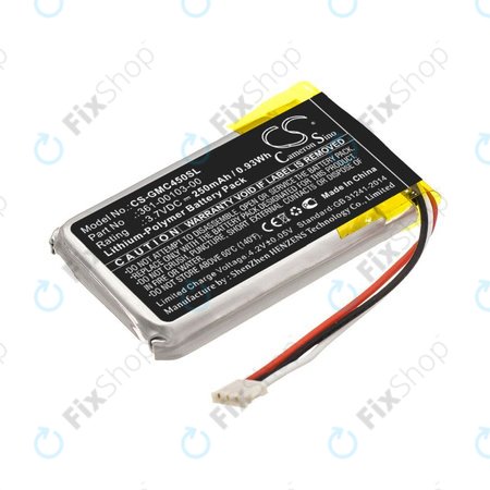 Baterija za Garmin DashCam 45, DashCam 46, DashCam 55, DashCam 56, DashCam 66, 250mAh, Li-Pol, 3.7V, 361-00103-00, HQ