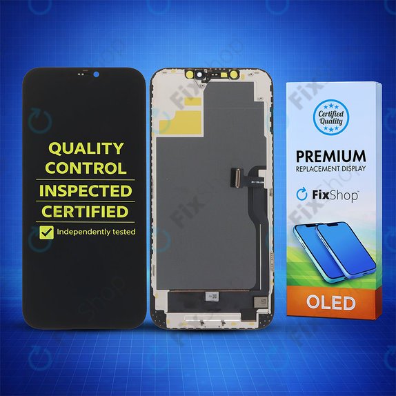 Zaslon Soft OLED za iPhone 12 Pro Max, Steklo na dotik z okvirjem, DIAGNOSTIC