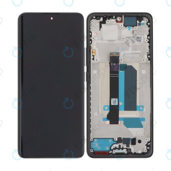Xiaomi Redmi Note 14 Pro+ 5G 24094RAD4G - LCD zaslon + steklo na dotik + okvir (Midnight Black) TFT