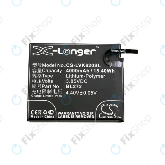 Baterija za Lenovo K6 Power, 4000mAh, Li-Pol, 3.85V, BL272, HQ
