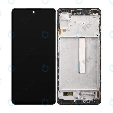 Samsung Galaxy M53 5G M536B - LCD zaslon + steklo na dotik + okvir (Black) OLED