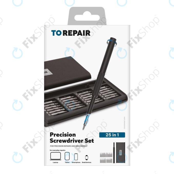 SBS – Natančen komplet izvijačev z magnetnim ročajem 25v1