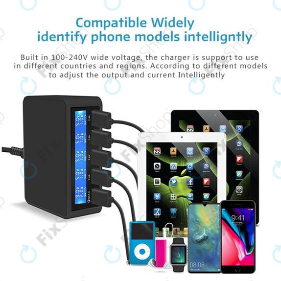 FixPremium - servisna polnilna postaja USB z USB 3.0 in USB-C