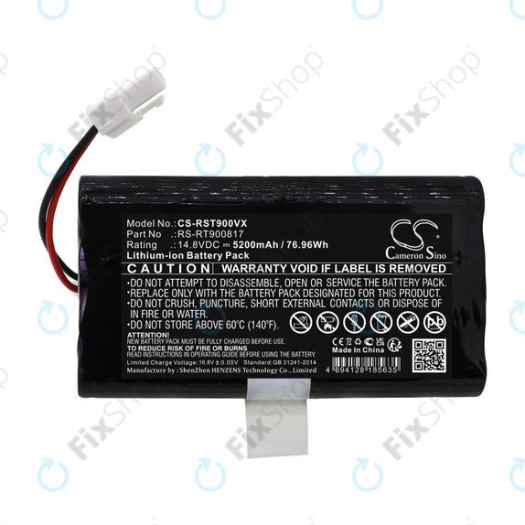 Baterija za Rowenta Smart Force RR8021WH, 5200mAh, Li-Ion, 14.8V, RS-RT900817, HQ