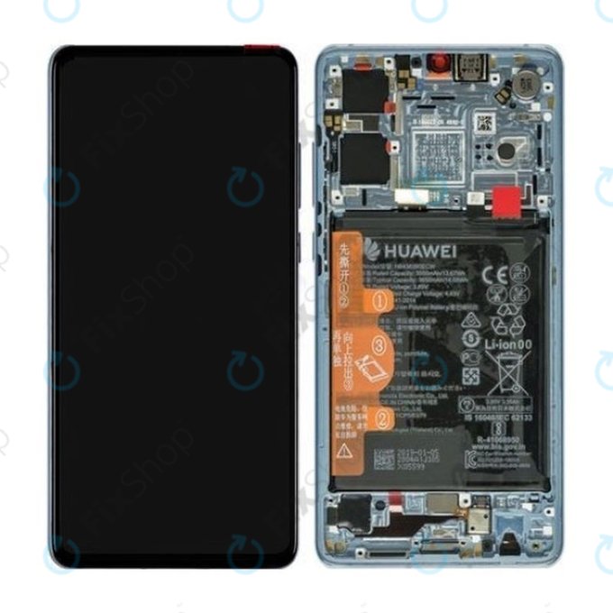 Huawei P30 - LCD zaslon + steklo na dotik + okvir + baterija (Breathing Crystal) - 02352NLP, 02354HMF, 02354KUB Genuine Service Pack