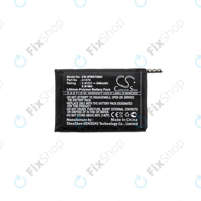 Baterija za Apple Watch 1 42 mm, 240mAh, Li-Pol, 3.8 V, A1579, HQ