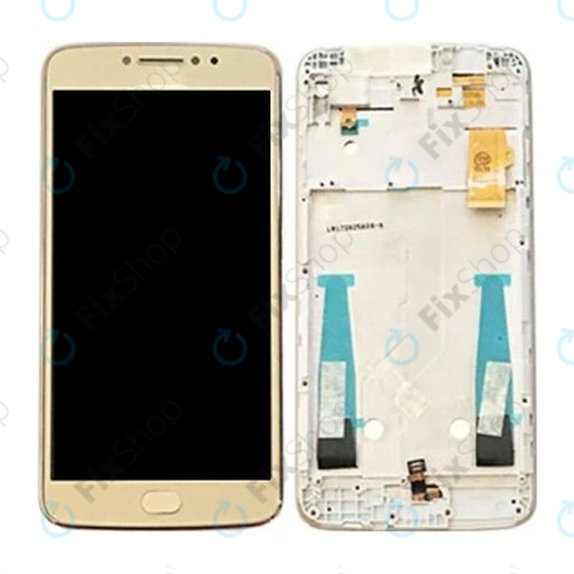 Motorola Moto E4 Plus XT1771 - LCD zaslon + steklo na dotik + okvir (Gold) TFT