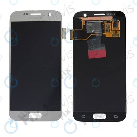 Samsung Galaxy S7 G930F - LCD zaslon + steklo na dotik (Black) - GH97-18523A, GH97-18761A, GH97-18757A Genuine Service Pack