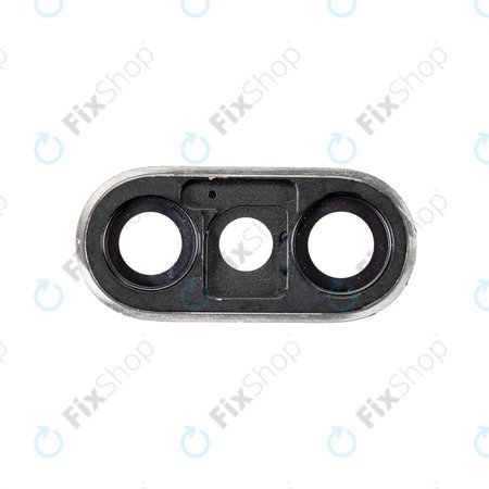 Apple iPhone XS Max - Steklo kamere z okvirjem (Silver)