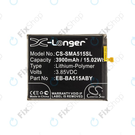 Baterija za Samsung A51 A515F, 3900mAh, Li-Pol, 3.85 V, EB-BA515ABY, HQ