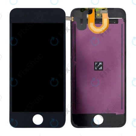 Apple iPod Touch (5th Gen, 6th Gen, 7th Gen) - LCD zaslon + steklo na dotik + okvir (Black) TFT