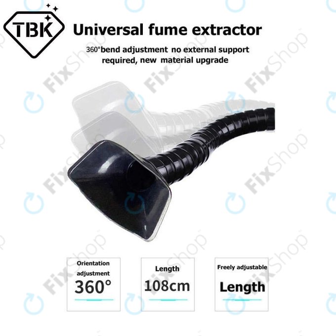 Aparat za dimljenje TBK Laser Smoker - Odvod dima med spajkanjem