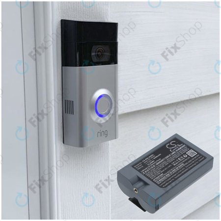Baterija za Ring Video Doorbell 2, 3, 4, 6400mAh, Li-Ion, 3.7V, 8AB1S7-0EN0, HQ