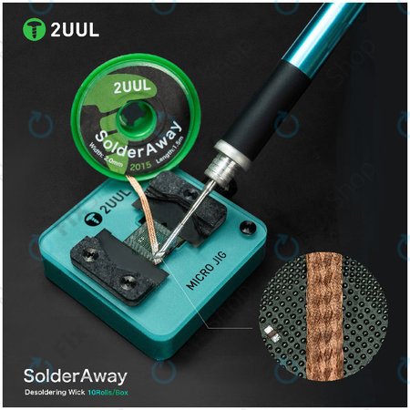 Pletenica za odstranjevanje spajke, Solder Vampire, 2UUL DW11, 10 kolutov/škatla