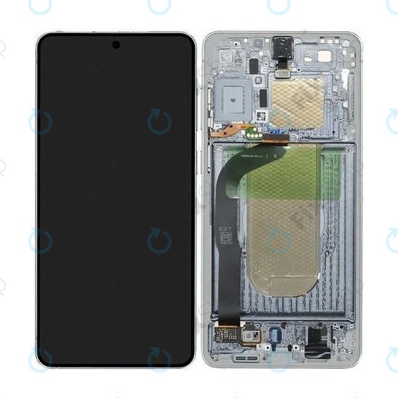 Samsung Galaxy S25 Edge - LCD zaslon + steklo na dotik + okvir (Titanium Silver) - GH82-37224A Genuine Service Pack