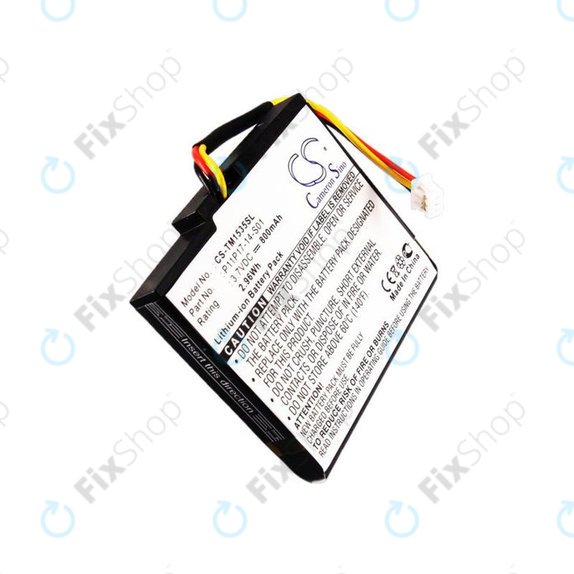 Baterija za TomTom, 800mAh, Li-Ion, 3.7V, P11P17-14-S01, HQ