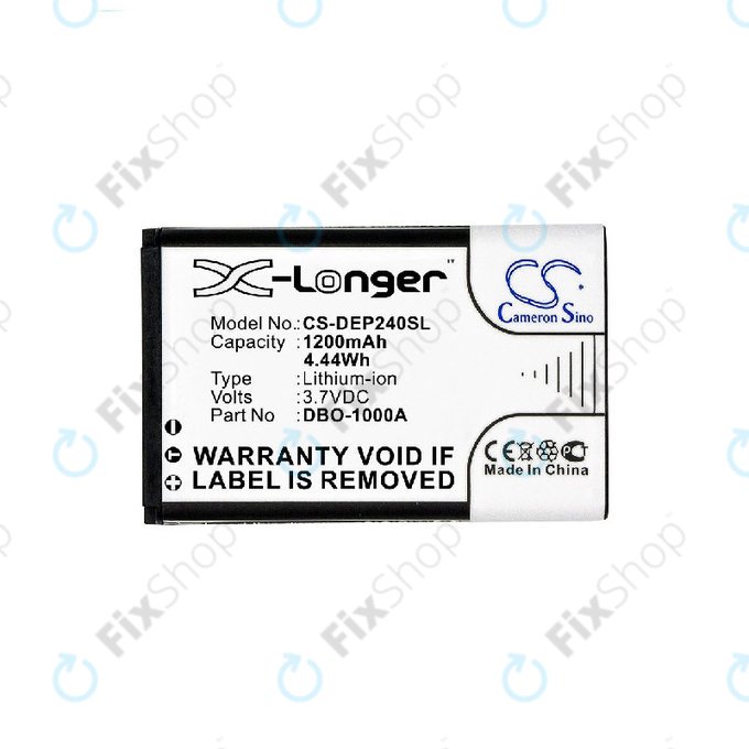 Baterija za Doro 1370, 1372, 2404, 6040, 1200mAh, Li-ion, 3.7V, DBO-1000A, HQ