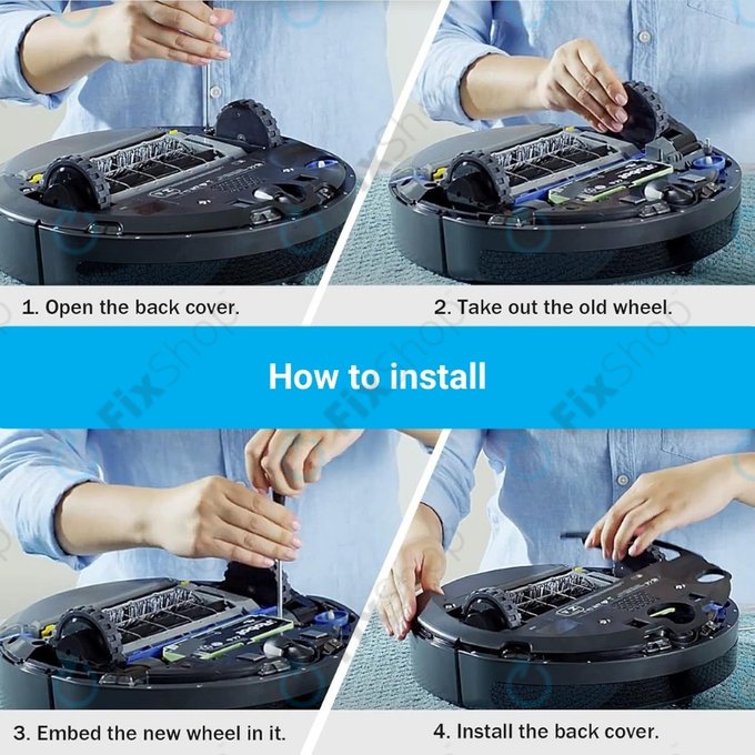 iRobot Roomba 500, 600, 700, 800, 900-series - Kolo z Motorjem (Desno)