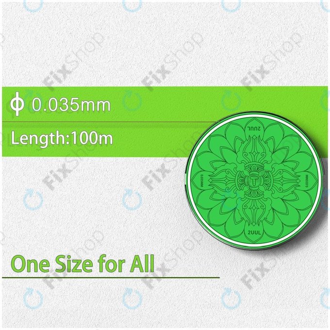 2UUL - Vajra Wire - Žica za ločevanje LCD zaslonov (0,035mm x 100 m) - 5 kosov