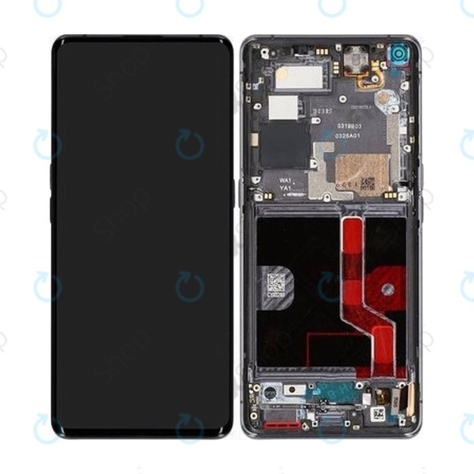 Oppo Find X2 Pro - LCD zaslon + steklo na dotik + okvir (Lamborgini Edition) - 4903836 Genuine Service Pack