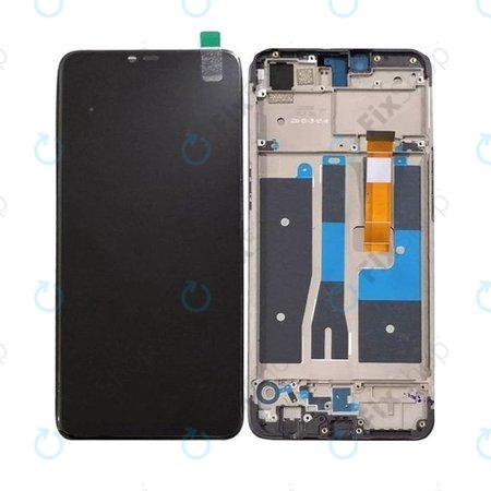 Oppo A3s - LCD zaslon + steklo na dotik + okvir TFT