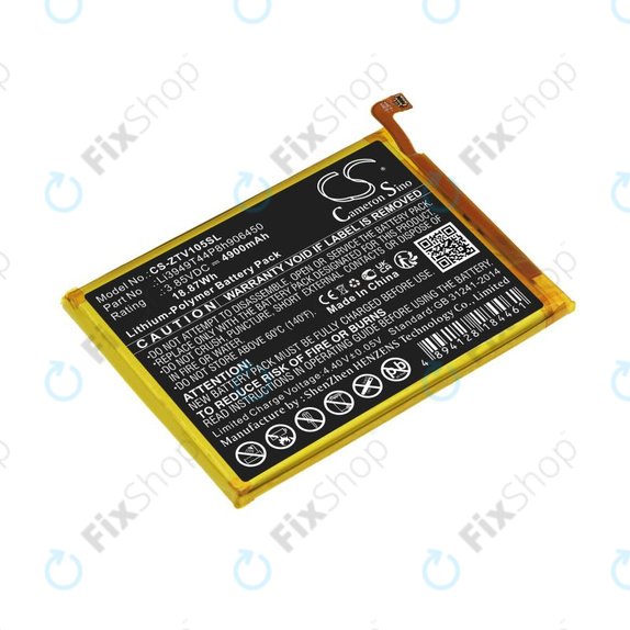 Baterija za ZTE Blade V Smart, V30 Vita, 4900mAh, Li-Pol, 3.85V, Li3949T44P8h906450, HQ