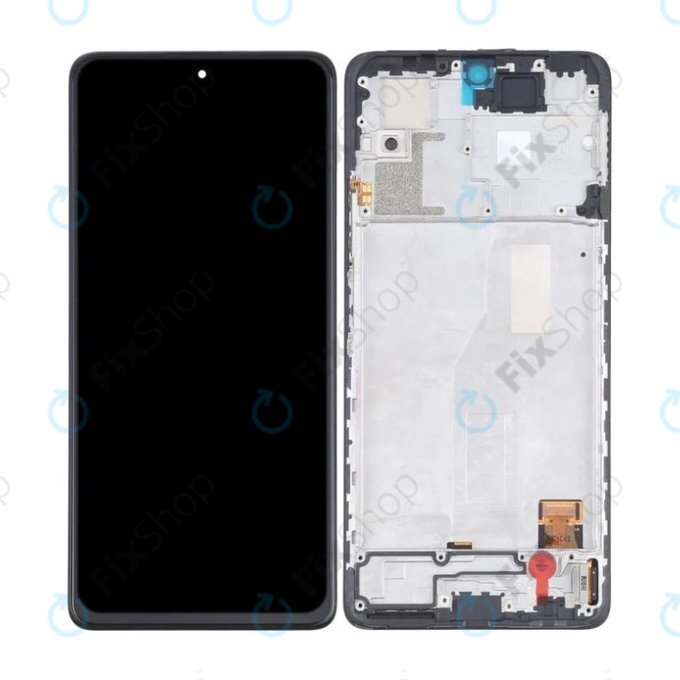 Xiaomi Redmi Note 10 Pro - LCD zaslon + steklo na dotik + okvir (Black) OLED