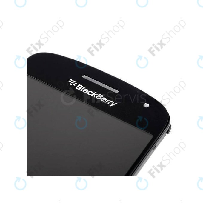 Blackberry Bold Touch 9900 - LCD zaslon + steklo na dotik + okvir Verzia 002 (Black) TFT