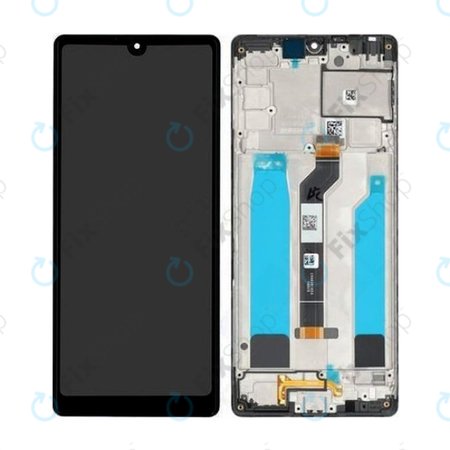 Sony Xperia L4 - LCD zaslon + steklo na dotik + okvir (Black) - A5019463A Genuine Service Pack