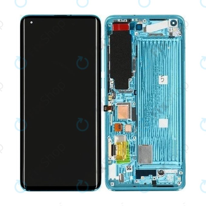 Xiaomi Mi 10 M2001J2G - LCD zaslon + steklo na dotik + okvir (Coral Green) - 56000600J200 Genuine Service Pack