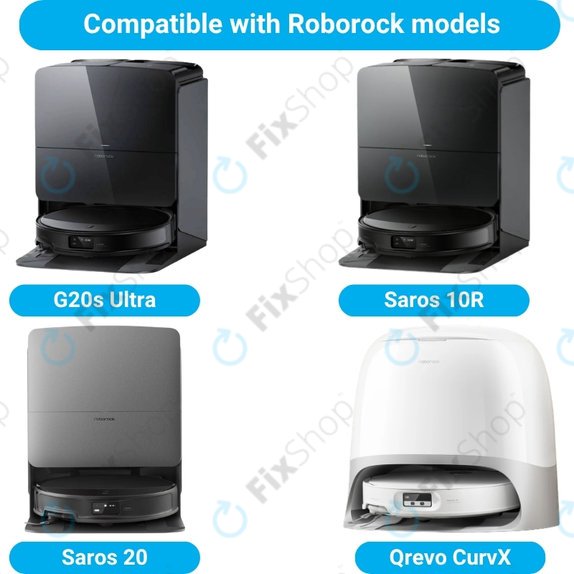 Komplet nadomestnih delov za Roborock G20s Ultra, Saros 10R, 20 (1x Glavna krtača, 2x Filter, 2x Stranska krtača, 4x Krpa za brisanje, 2x Vrečka za prah)