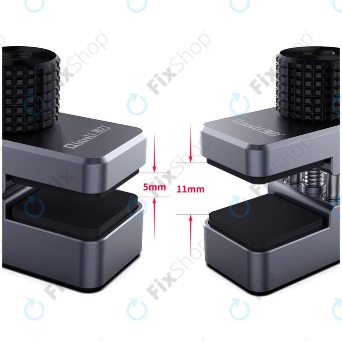 QianLi iClamp - aluminijasta objemka z gumijastim polnilom - razpon 11mm (4 kosi)