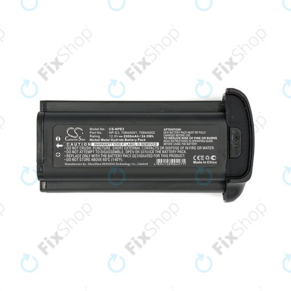 Baterija za Canon Eos 1Ds, 2000mAh, Ni-MH, 12V, NP-E3, HQ