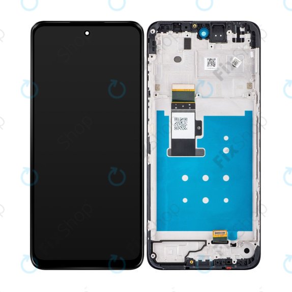 Motorola Moto G13 - LCD zaslon + steklo na dotik + okvir (Matte Charcoal) TFT