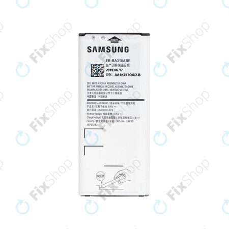 Samsung Galaxy A3 A310F (2016) - Baterija EB-BA310ABE 2300mAh - GH43-04562A, GH43-04562B Genuine Service Pack