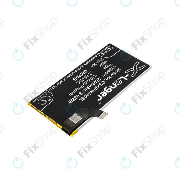 Baterija za Google Pixel 4, 2500mAh, Li-Pol, 3.85 V, G020I-B, HQ
