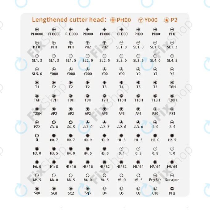 Kingsdun - Profesionalni komplet orodij za iPhone Phone Service 117v1