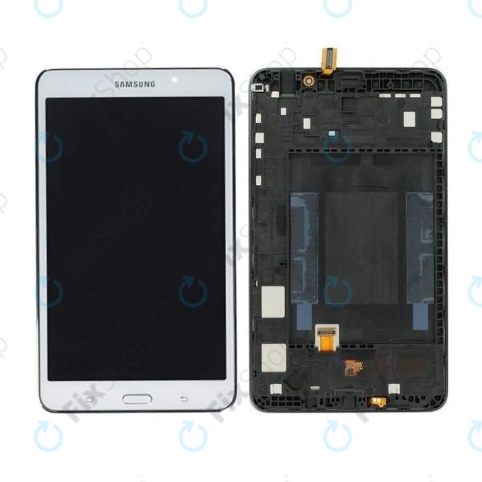 Samsung Galaxy Tab 4 7.0 T230 - LCD zaslon + steklo na dotik + okvir (bel) - GH97-15864B Genuine Service Pack
