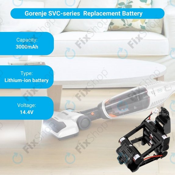 Gorenje SVC-series - Baterija 577276 Li-Ion 14.4V 3000mAh HQ