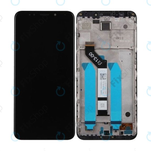 Xiaomi Redmi 5 Plus (Redmi Note 5) - LCD zaslon + steklo na dotik + okvir (Black) TFT